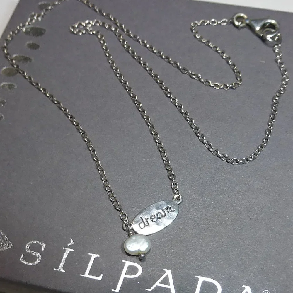 Silpada N2402 Sterling Silver Dream Pearl Necklace .925 - Picture 5 of 6
